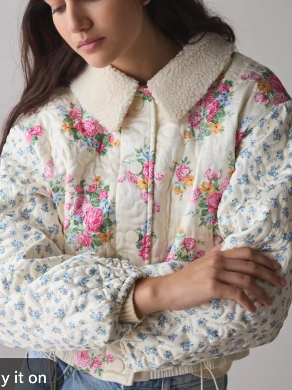 FOR LOVE AND LEMONS MARLEE quilted patchwork puffer jacket xs